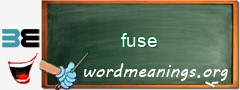 WordMeaning blackboard for fuse